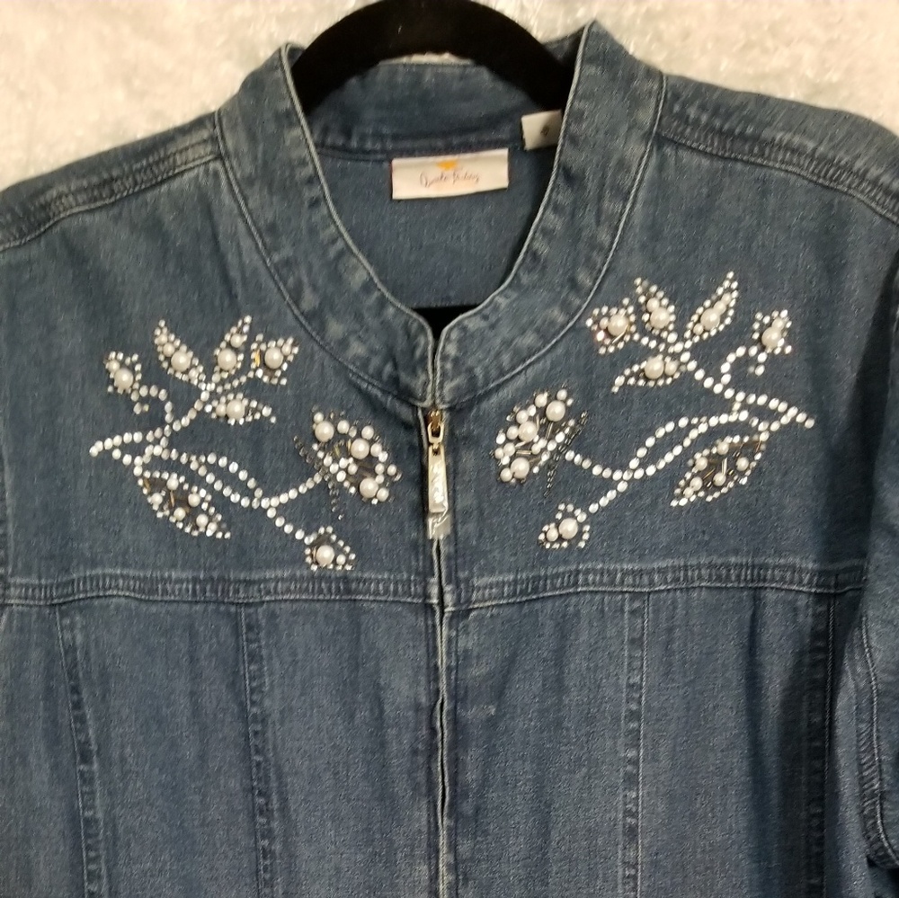 Quacker Factory Jean jacket xlarge